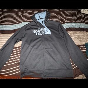 North Face zip-up jacket with hood